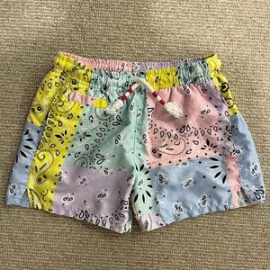 MC2 Saint Barths Boys Pastel Patchwork Bandana Swim Trunk